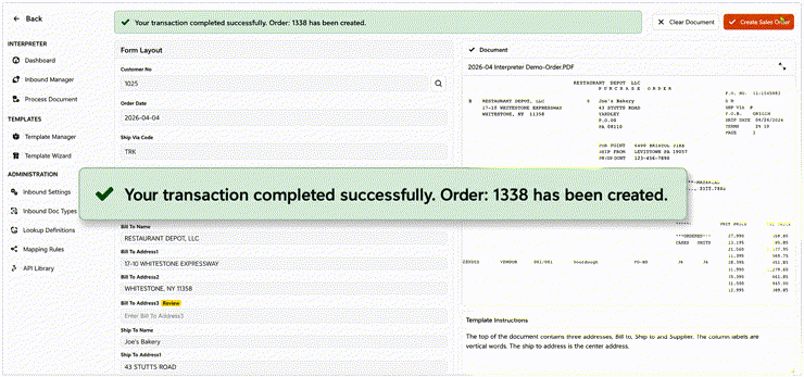 Review and create the order