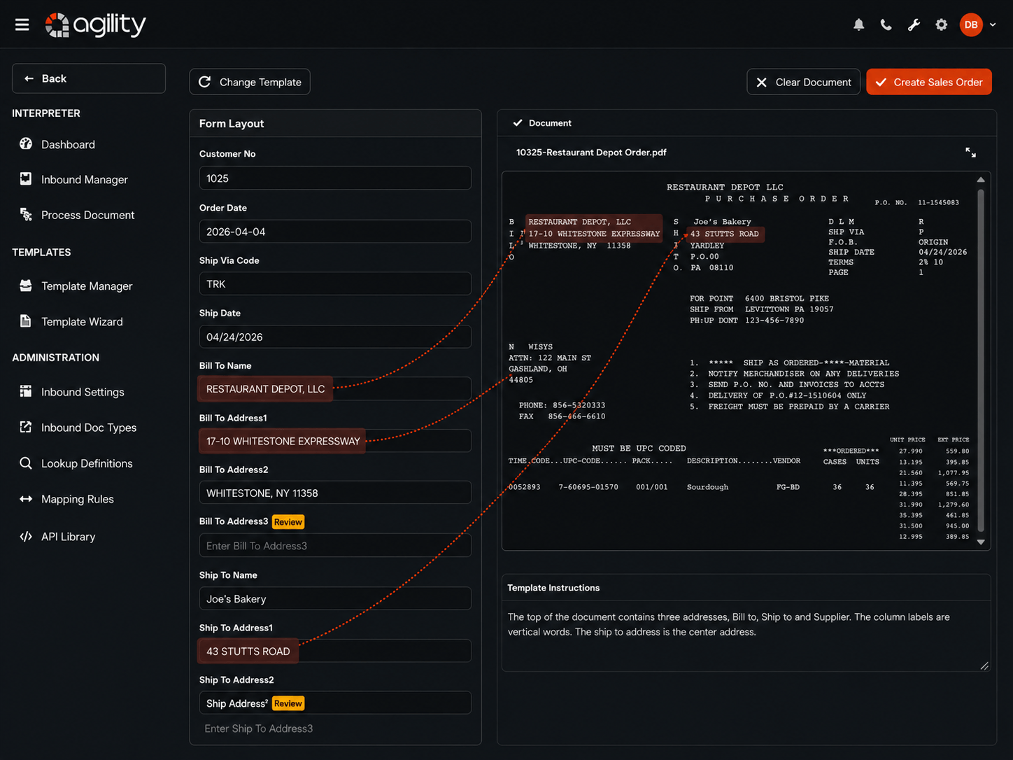 AI Interpreter interface — alternate view